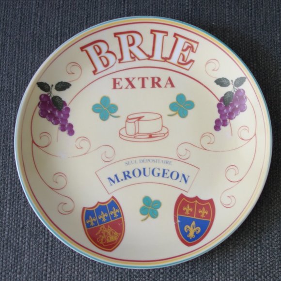 Brie Extra Seul Depositaire M. Rougeon Ceramic Plate - Picture 1 of 8
